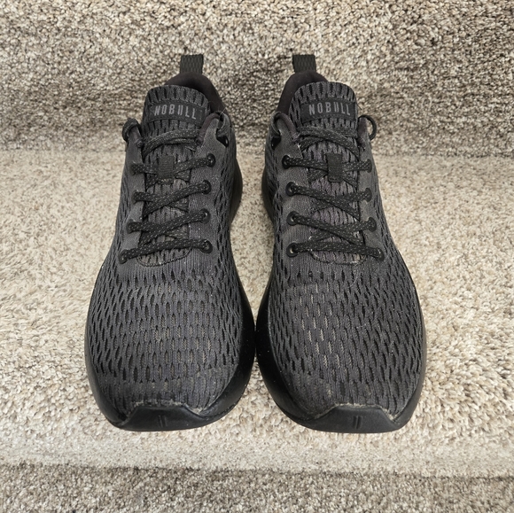 NoBull Runners Black Iridescent Knit Sneakers Mens Size 11 - Picture 4 of 10